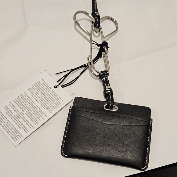 JW ANDERSON Safety Pin Leather Card Holder - UNISEX - Picture 3 of 8